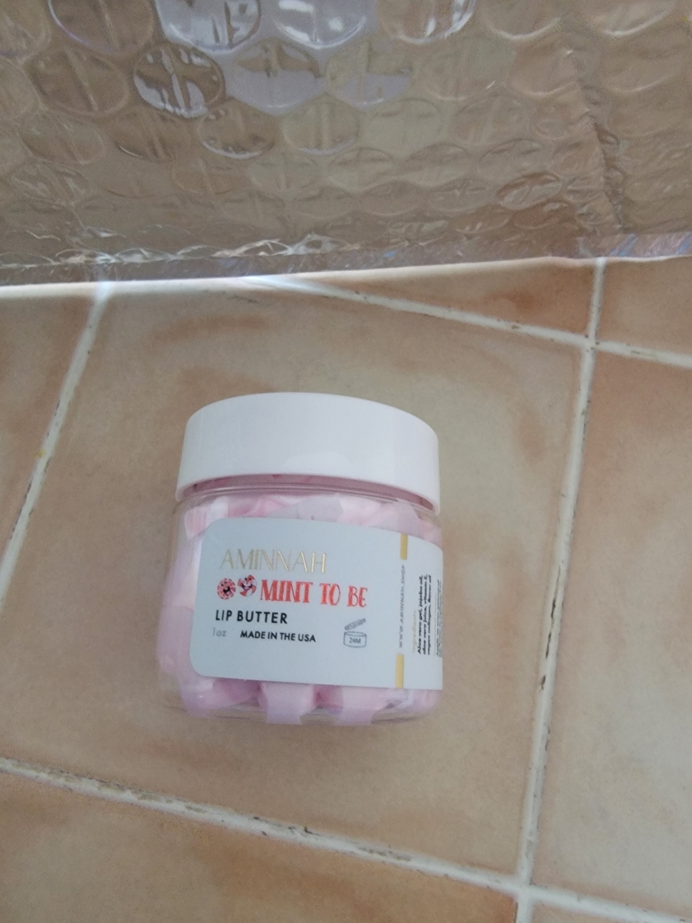 Aminnah 'Mint To Be' Lip Butter.